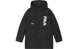 Fila: Чёрный пуховик 