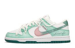 Nike: Зелёные кроссовки  Dunk