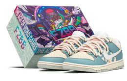 Nike: Зелёные кроссовки  Dunk