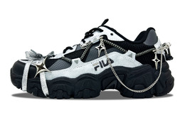 Fila: Чёрные кроссовки 