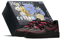 Nike: Чёрные кроссовки  Air Force 1
