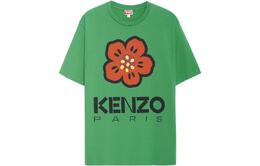 Kenzo: Зелёная футболка 