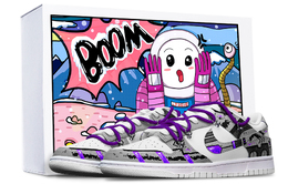 Nike: Серые кроссовки  Dunk