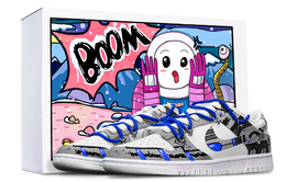 Nike: Серые кроссовки  Dunk