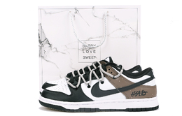 Nike: Коричневые кроссовки  Dunk