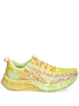 ASICS: Зелёные кроссовки 