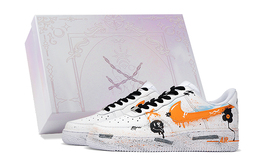 Nike: Оранжевые кроссовки  Air Force 1