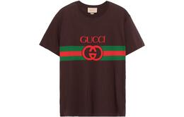 Gucci: Коричневая футболка 