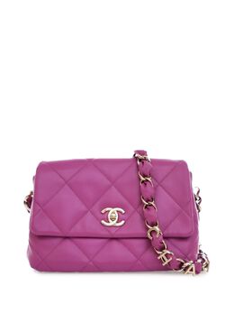 CHANEL Pre-Owned: Фиолетовая сумка 