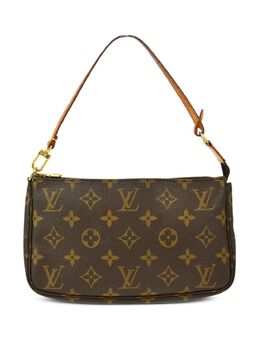 Louis Vuitton Pre-Owned: Коричневый клатч 