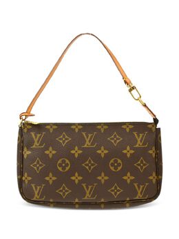 Louis Vuitton Pre-Owned: Коричневый клатч 