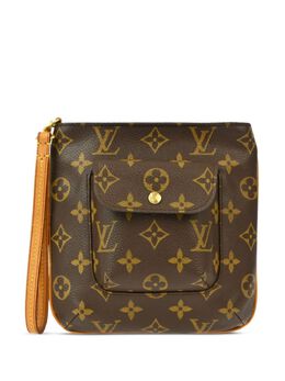 Louis Vuitton Pre-Owned: Коричневый клатч 