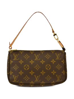 Louis Vuitton Pre-Owned: Коричневый клатч 