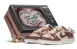 Nike: Розовые кроссовки  Dunk