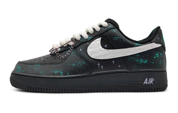 Nike: Зелёные кроссовки  Air Force 1