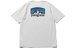 Patagonia: Голубая футболка 