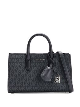 Michael Kors: Чёрная сумка через плечо 