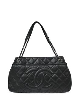 CHANEL Pre-Owned: Чёрная сумка-шоппер 