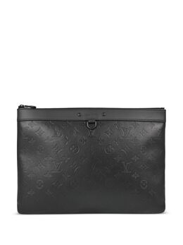 Louis Vuitton Pre-Owned: Чёрный клатч 