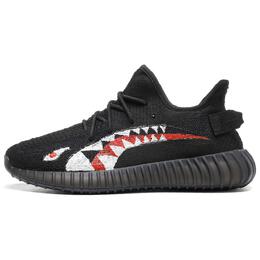 Adidas: Чёрные кроссовки  Yeezy Boost 350 v2