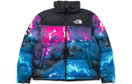 The North Face: Красный пуховик 