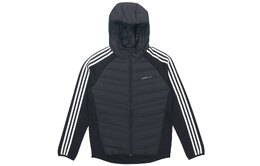 Adidas: Чёрный пуховик 