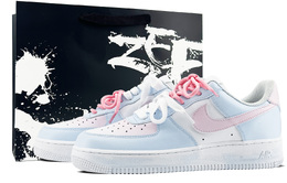 Nike: Голубые кроссовки  Air Force 1