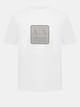 Armani Exchange: Белая футболка 