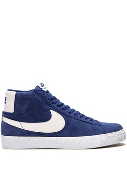 Nike: Синие кеды  SB Zoom Blazer Mid