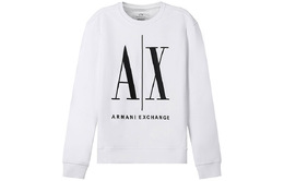 Armani Exchange: Белая толстовка 