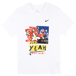 Nike: Белая футболка 