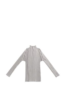 Pleats Please Issey Miyake: Светлый топ 