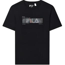 Fila: Чёрная футболка 