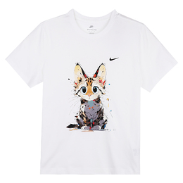 Nike: Белая футболка 