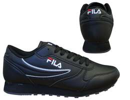 Fila: Чёрные кроссовки 