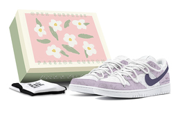 Nike: Фиолетовые кроссовки  Dunk
