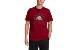 Adidas: Красная футболка 