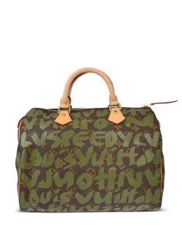 Louis Vuitton Pre-Owned: Зелёная сумка 
