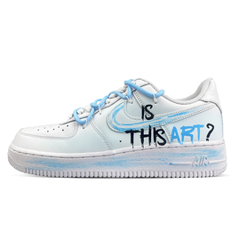 Nike: Голубые кроссовки  Air Force 1