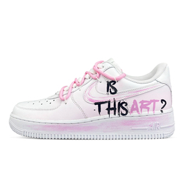 Nike: Розовые кроссовки  Air Force 1