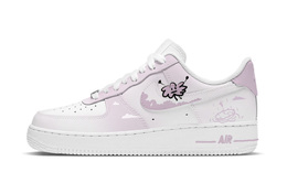 Nike: Розовые кроссовки  Air Force 1