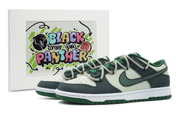 Nike: Зелёные кроссовки  Dunk