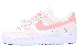 Nike: Розовые кроссовки  Air Force 1