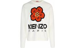 Kenzo: Белый свитер 