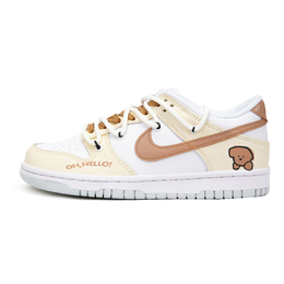 Nike: Жёлтые кроссовки  Dunk