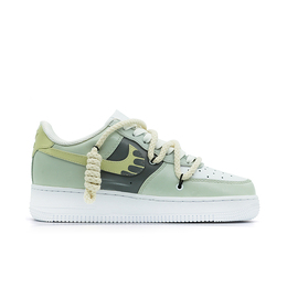 Nike: Зелёные кроссовки  Air Force 1