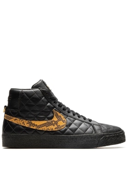 Nike: Чёрные кеды  SB Blazer Mid