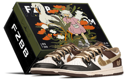 Nike: Чёрные кроссовки  Dunk