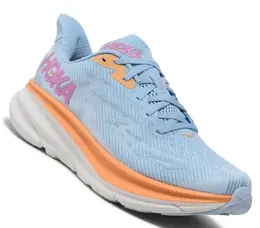 Hoka: Голубые кроссовки 