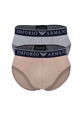 Emporio Armani: Бежевые трусы 